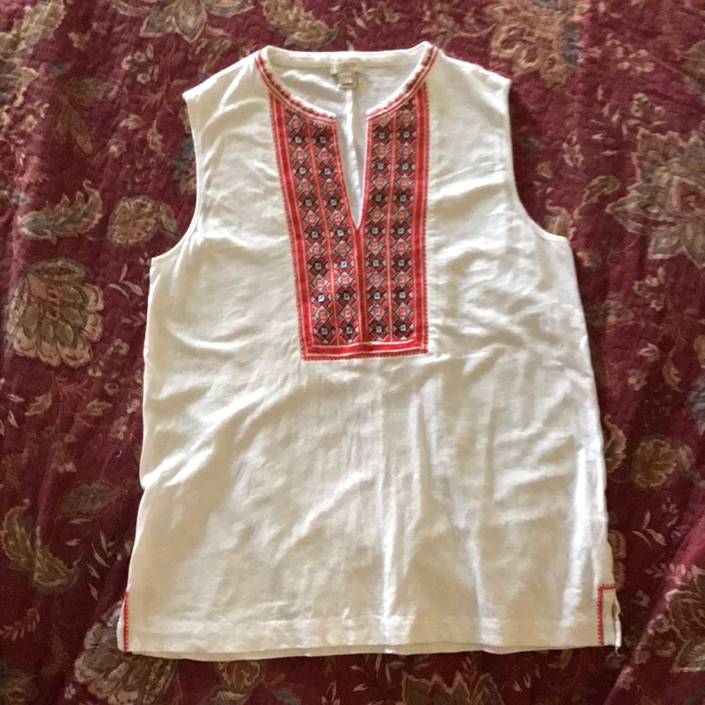 J. Crew sleeveless shirt